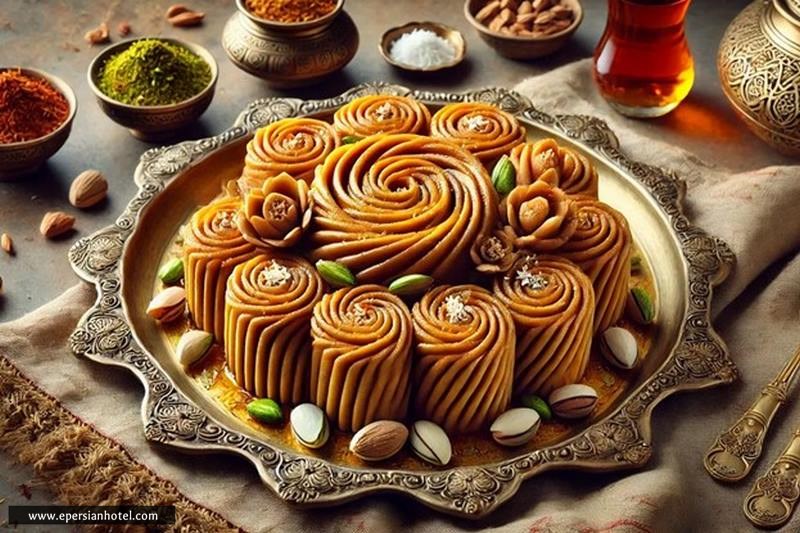 حلوای یزدی در کافه های یزد 